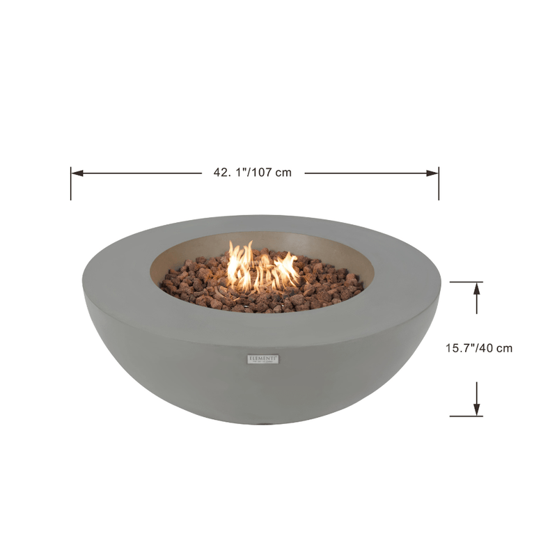 Elementi Lunar Bowl Fire Table Flame Authority