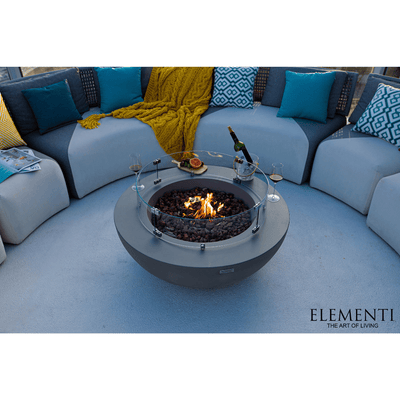 Elementi Lunar Bowl Fire Table Flame Authority