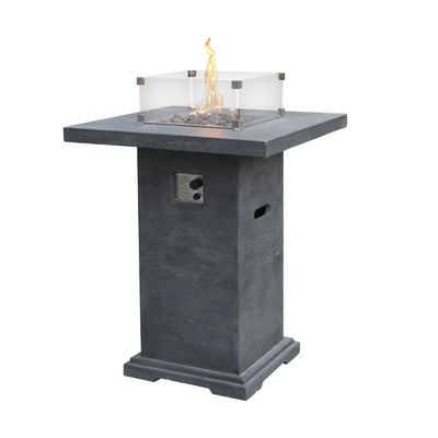 Elementi Montreal Bar Table  Fire Pit Table Flame Authority