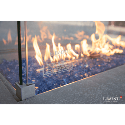 Elementi Plus Rectangular Wind Screen OFG410/415- WS Flame Authority