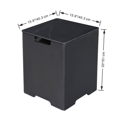 Elementi Plus Square Tank Cover ONB401 Flame Authority