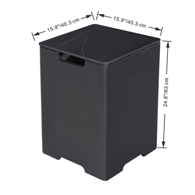 Elementi Plus Square Tank Cover ONB402 Flame Authority