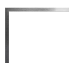 Empire White Mountain Hearth Boulevard 48-inch Beveled, 1.5-inch Brushed Nickel Frame DF482NB