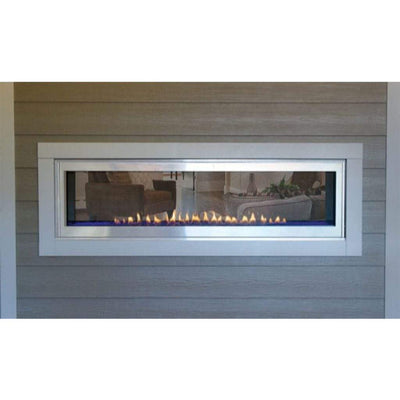 Empire White Mountain Hearth Boulevard See-Through 48-inch Stainless Steel, Frame DFED489SS