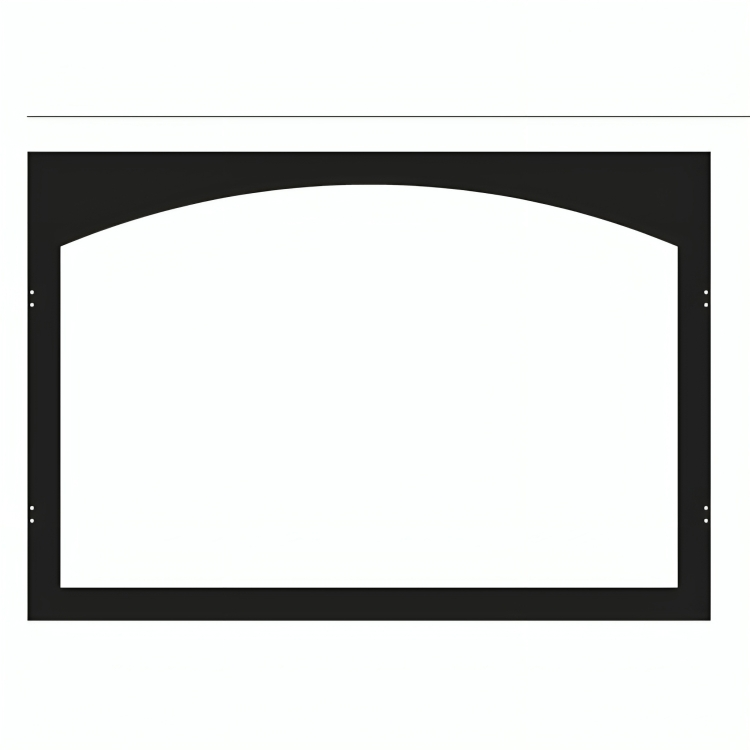 Empire White Mountain Hearth Breckenridge Premium 36-inch Black, Arch Door Frame VBY36TBL