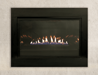 Empire White Mountain Hearth Loft Vent-Free Insert, Small 4-Sided, 1-piece, (3x3), Black (34 W x 22-7/8 H x 1/8-in D) Metal Surround DS20334BL