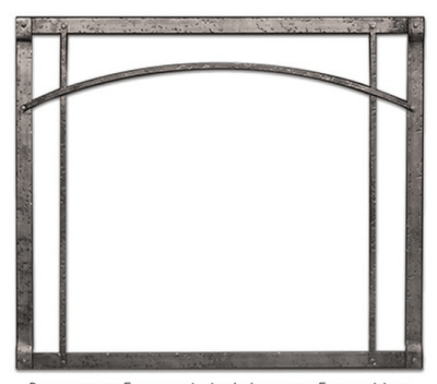 Empire White Mountain Hearth Rushmore 30-inch Arch, Distressed Pewter Forged Iron Inset DFF30RPD
