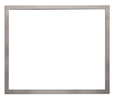 Empire White Mountain Hearth Rushmore 30-inch Brushed Nickel 1.5-inch, Beveled Frame DF302BNB