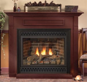 Empire White Mountain Hearth Tahoe Premium 36-inch Standard Cabinet, Cherry Mantel EMBF3SC