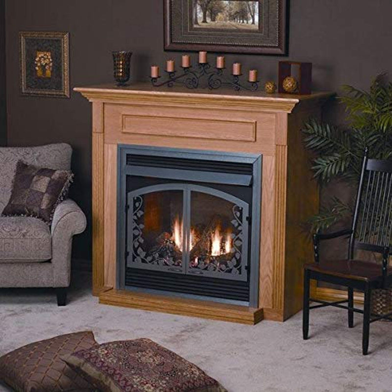 Empire White Mountain Hearth Tahoe Premium 36-inch Standard Cabinet, Unfinished Hardwood Mantel EMBF3SUH