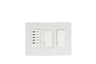 Eurofase 2 Dimmer And 1 Timer For Use With Eurofase Control Boxes with White Screwless Plate