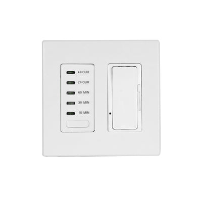 Eurofase 4 Dimmers and 1 Timer with White Screwless Plate For Use With Eurofase Control Boxes