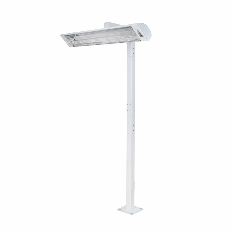 Eurofase 61" 8ft White Pole Mount With Single Crossbar