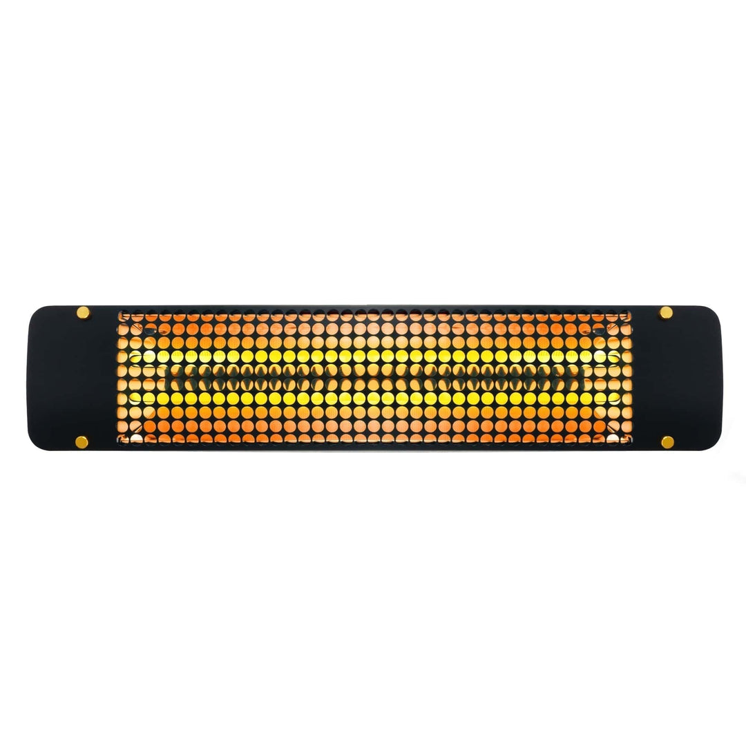 Eurofase Black Stainless Steel 39 " Dual Element 4000 Watt 480V Electric Patio Heater EF40 Series