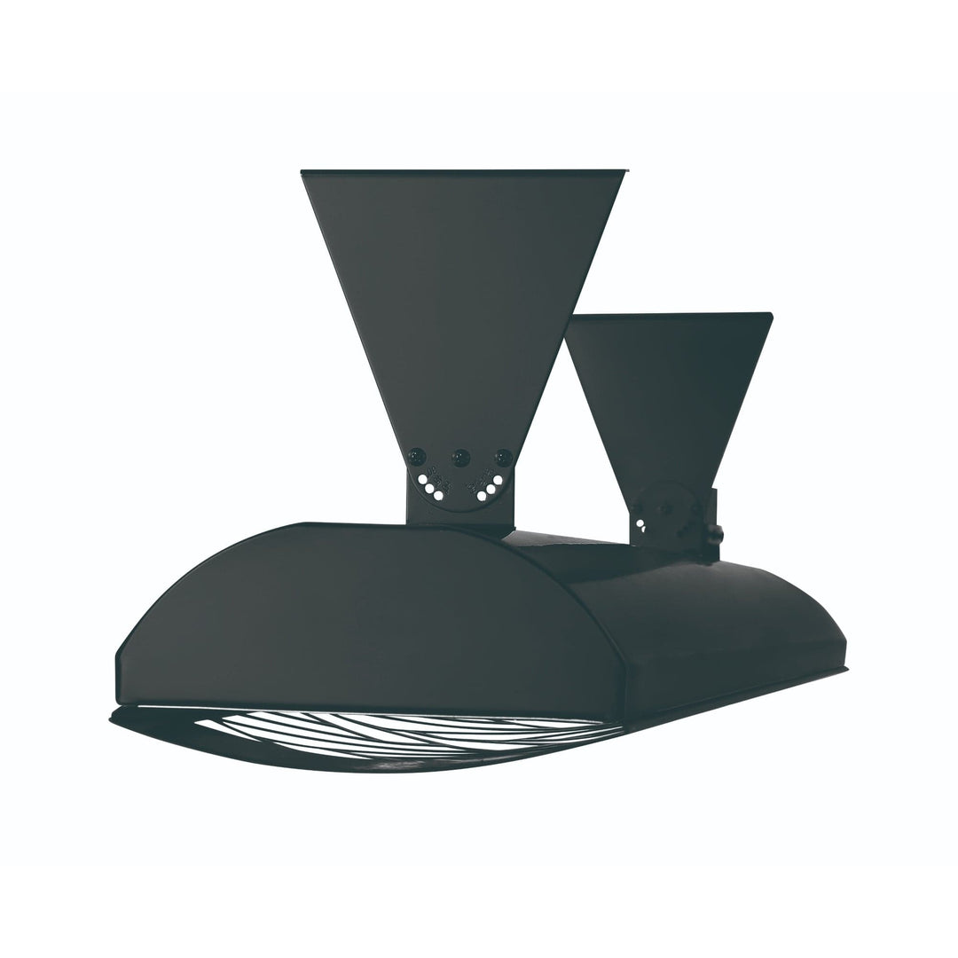 Eurofase Black Stainless Steel 39 " Dual Element 4000 Watt 480V Electric Patio Heater EF40 Series Flame Authority