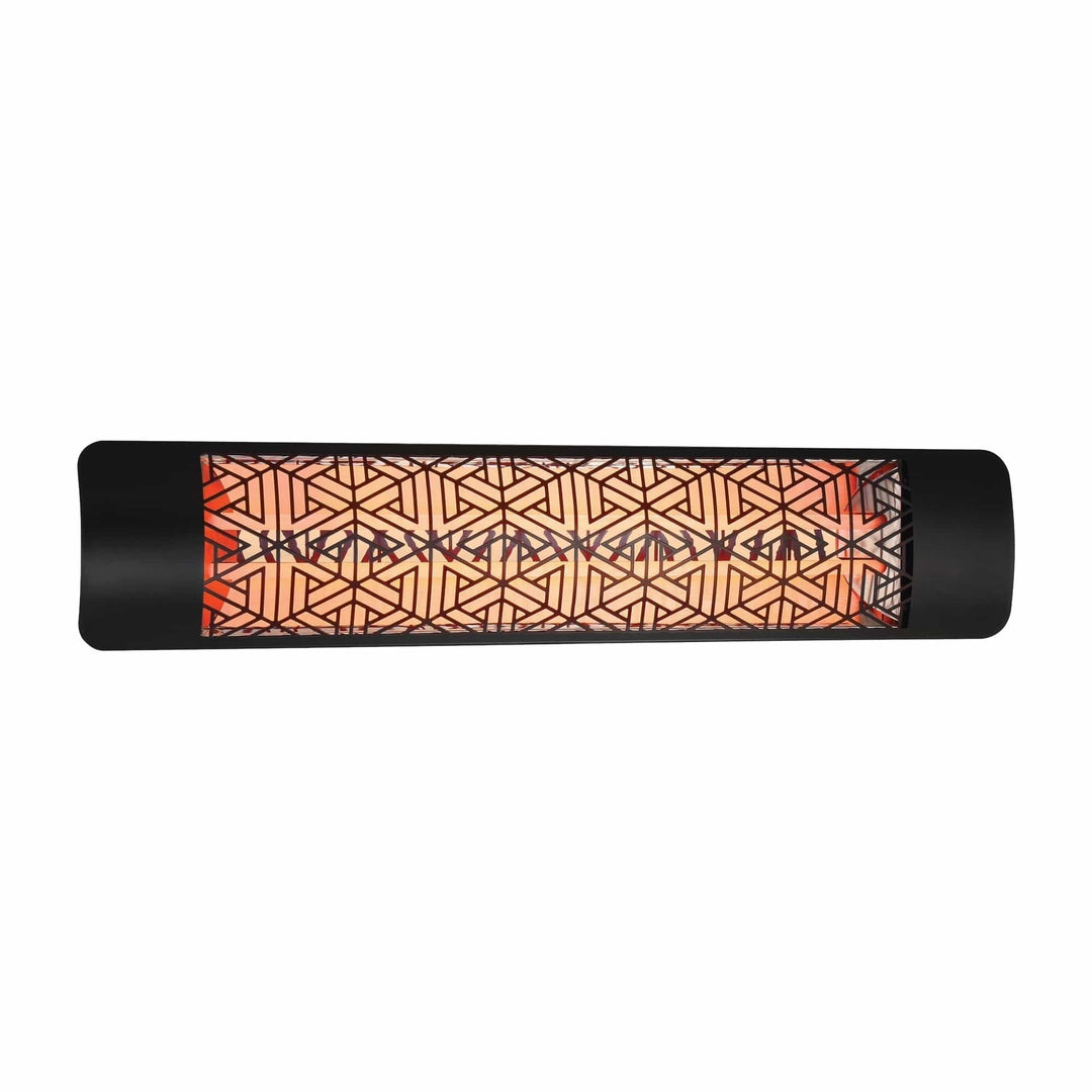 Eurofase Black Stainless Steel 39 " Dual Element 4000 Watt 480V Electric Patio Heater EF40 Series Flame Authority