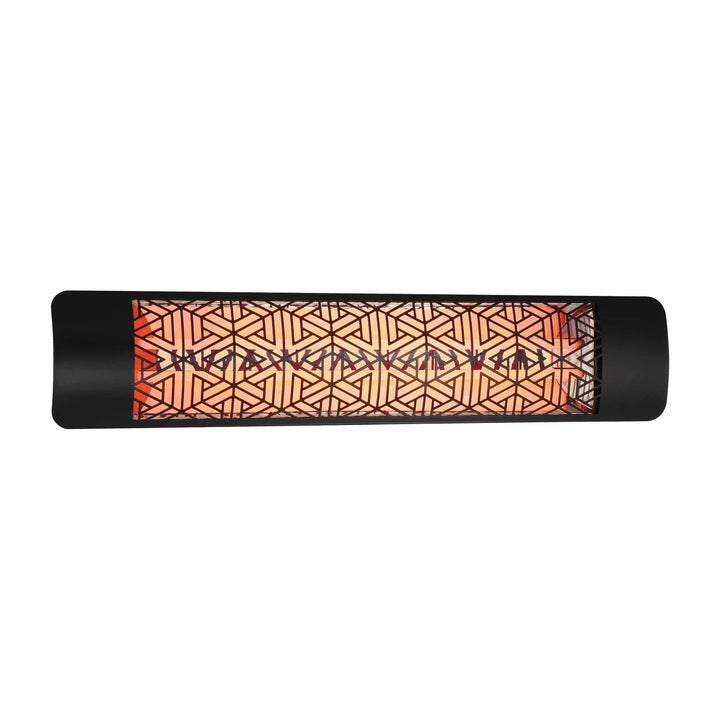 Eurofase Black Stainless Steel 39 " Dual Element 4000 Watt 480V Electric Patio Heater EF40 Series Flame Authority