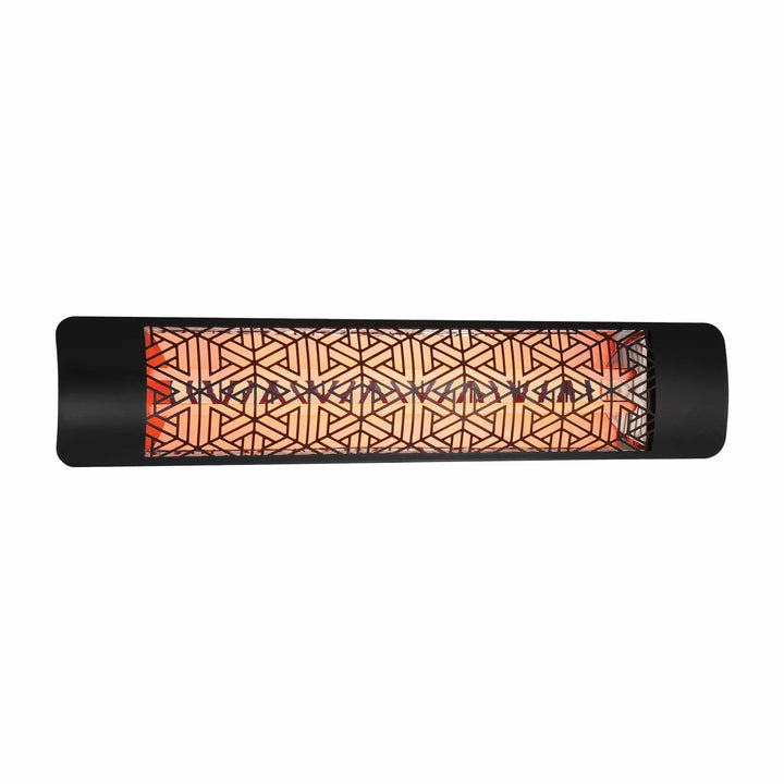 Eurofase Black Stainless Steel 39 " Dual Element 5000 Watt 277V Electric Patio Heater EF50 Series