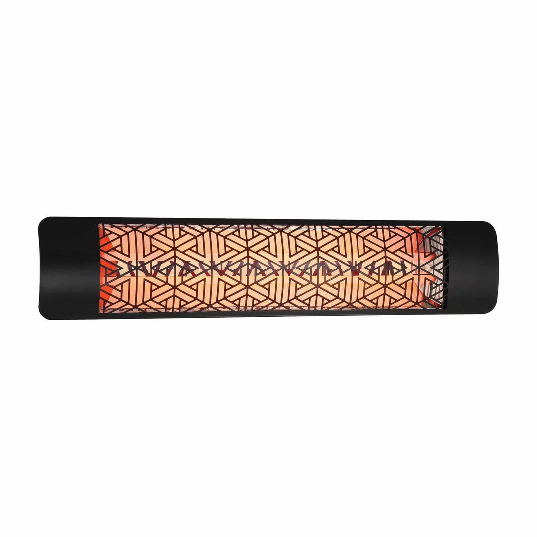 Eurofase Black Stainless Steel 39 " Dual Element 5000 Watt 480V Electric Patio Heater EF50 Series