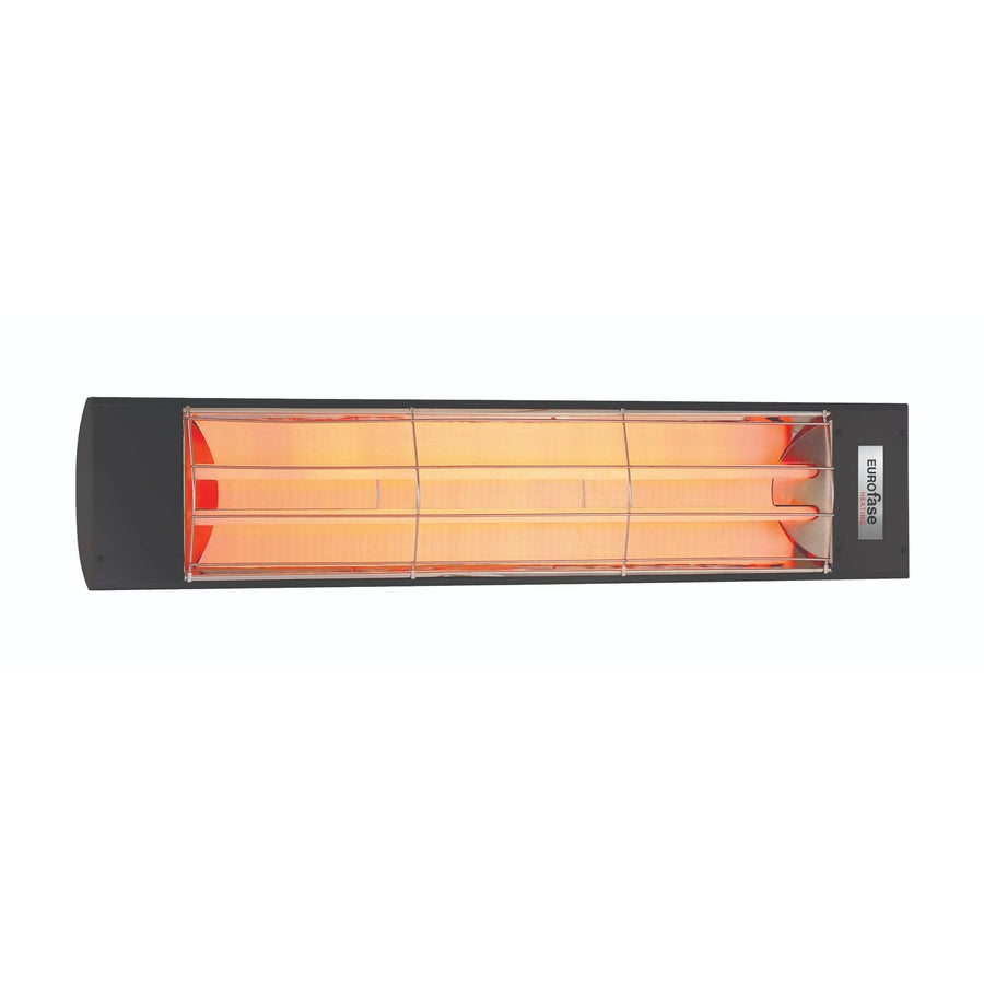 Eurofase Black Stainless Steel 39 " Dual Element 5000 Watt Electric Patio Heater EF50 Series Flame Authority