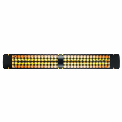 Eurofase Black Stainless Steel 61 " Dual Element 6000 Watt 240V Electric Patio Heater EF60 Series Flame Authority