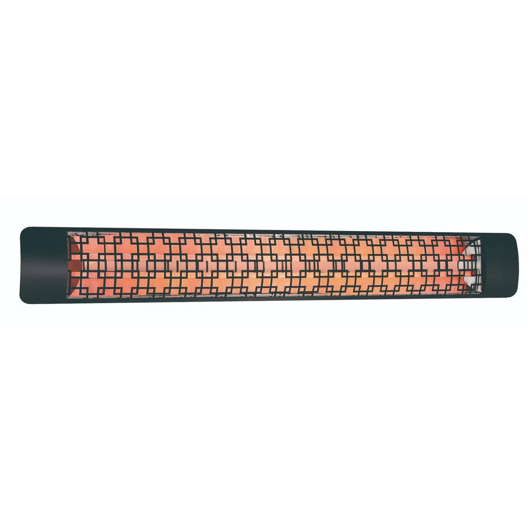 Eurofase Black Stainless Steel 61 " Dual Element 6000 Watt 277V Electric Patio Heater EF60 Series Flame Authority