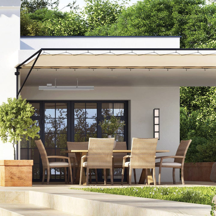 Eurofase Black Stainless Steel 61 " Dual Element 6000 Watt 277V Electric Patio Heater EF60 Series Flame Authority