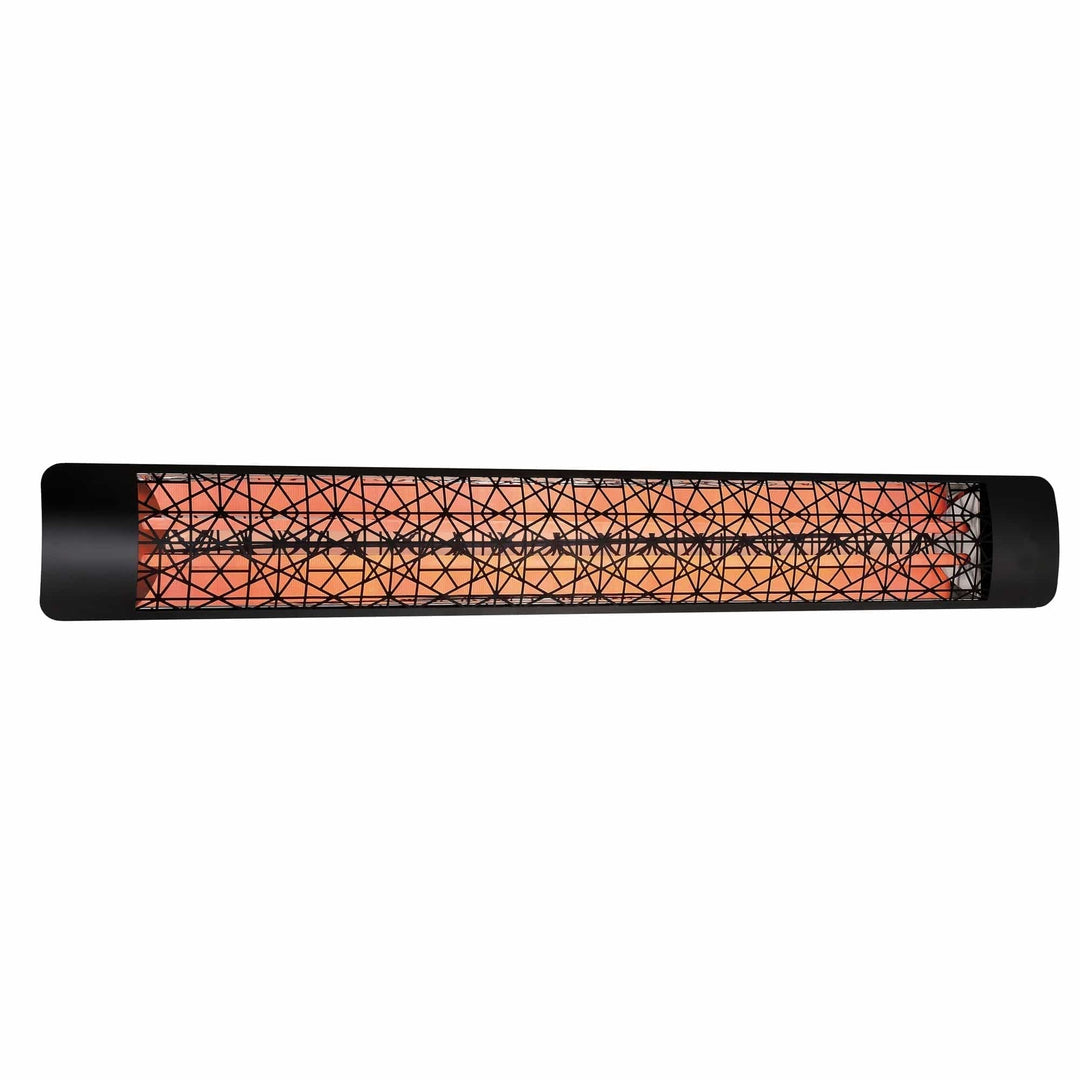 Eurofase Black Stainless Steel 61 " Dual Element 6000 Watt 277V Electric Patio Heater EF60 Series Flame Authority