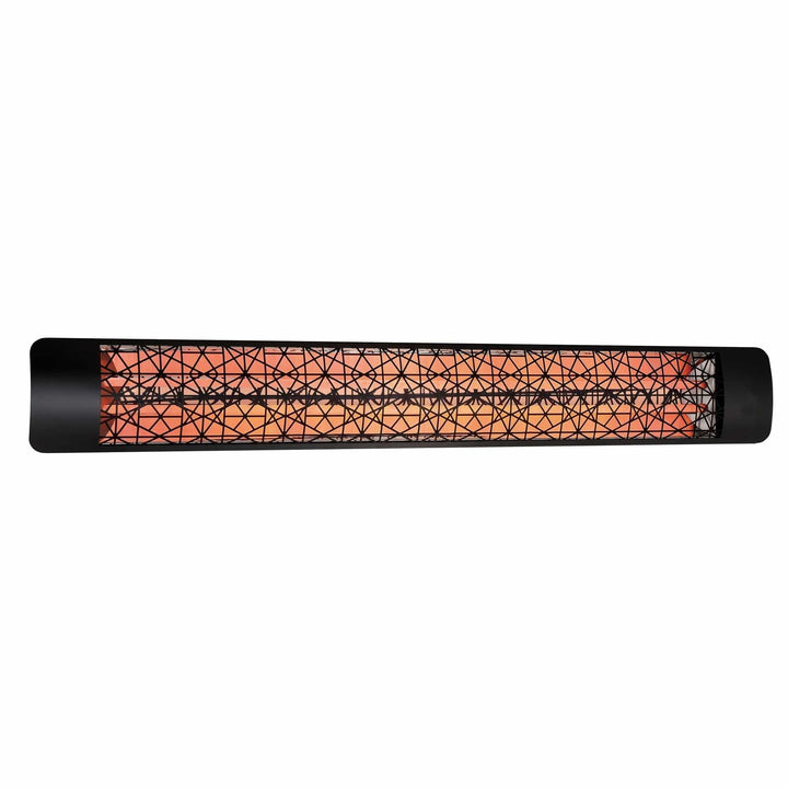 Eurofase Black Stainless Steel 61 " Dual Element 6000 Watt 277V Electric Patio Heater EF60 Series Flame Authority