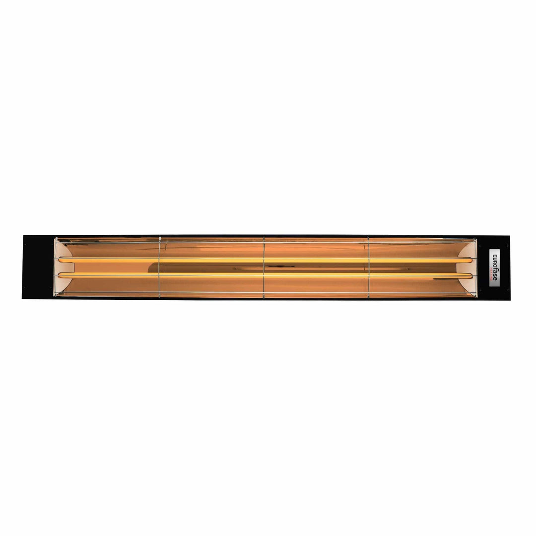 Eurofase Black Stainless Steel 61 " Dual Element 6000 Watt Electric Patio Heater EF60 Series Flame Authority