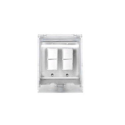 Eurofase Dual Duplex Switch Weatherproof Surface Mount And Gang Box