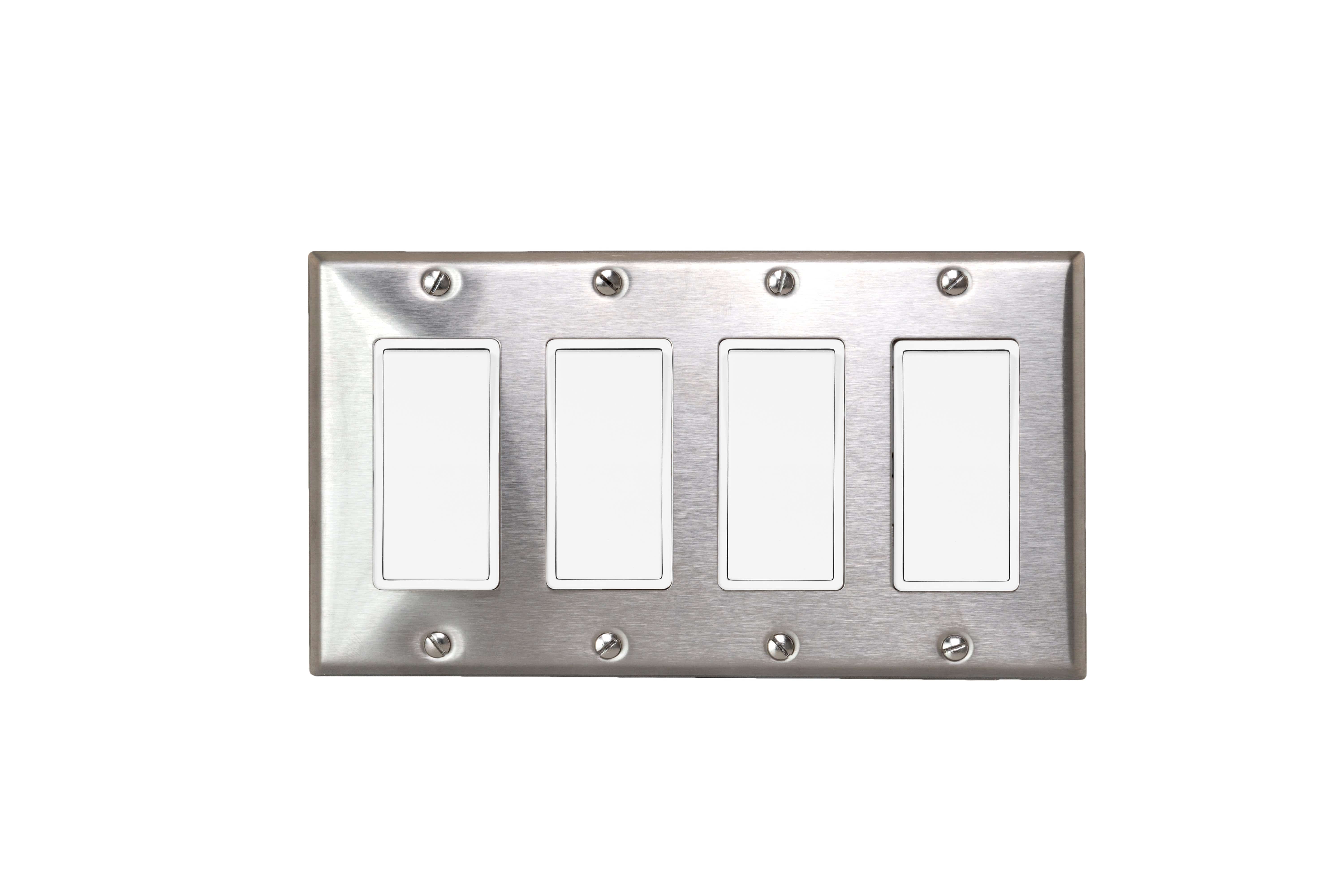 Eurofase On/Off Switch with Stainless Steel Wall Plate EFSSPS4 – Flame ...