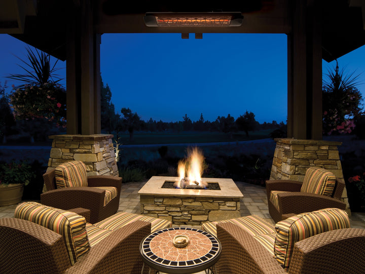 Eurofase Stainless Steel 39 " Single Element 1500 Watt Electric Patio Heater EF15 Series Flame Authority