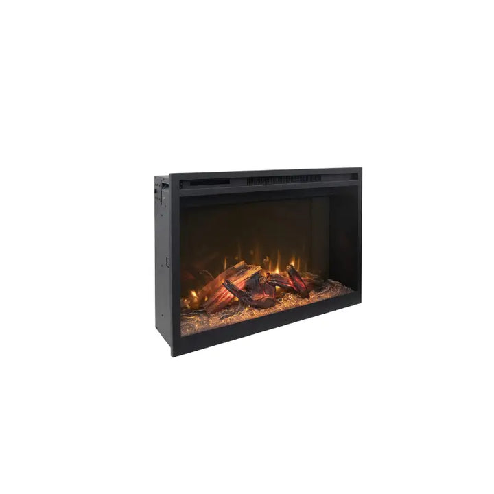 Fire & Ice RusticStone RS30 30-Inch Smart Built-In Electric Fireplace with WiFi and 10,000 BTU Heat