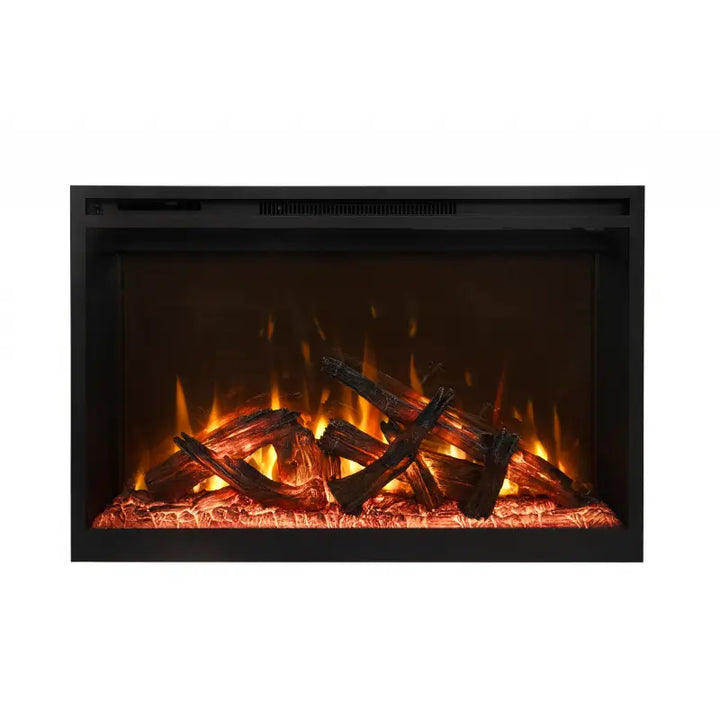Fire & Ice RusticStone RS30 30-Inch Smart Built-In Electric Fireplace with WiFi and 10,000 BTU Heat