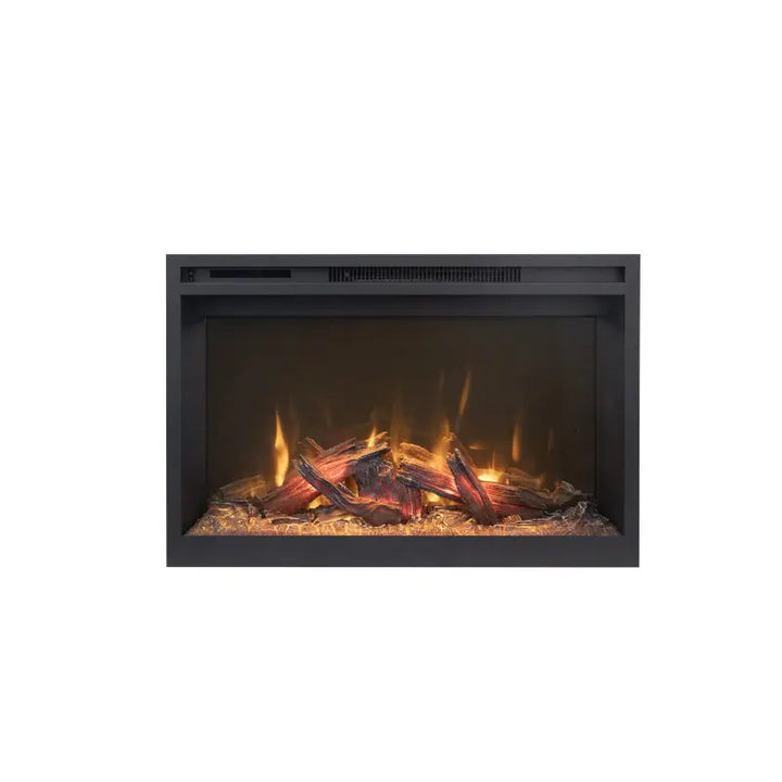 Fire & Ice RusticStone RS30 30-Inch Smart Built-In Electric Fireplace with WiFi and 10,000 BTU Heat
