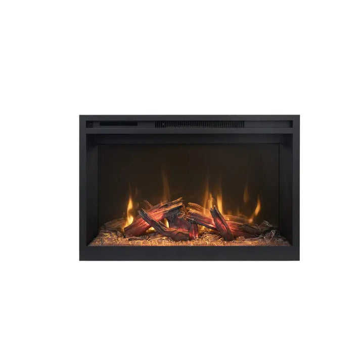 Fire & Ice RusticStone RS30 30-Inch Smart Built-In Electric Fireplace with WiFi and 10,000 BTU Heat