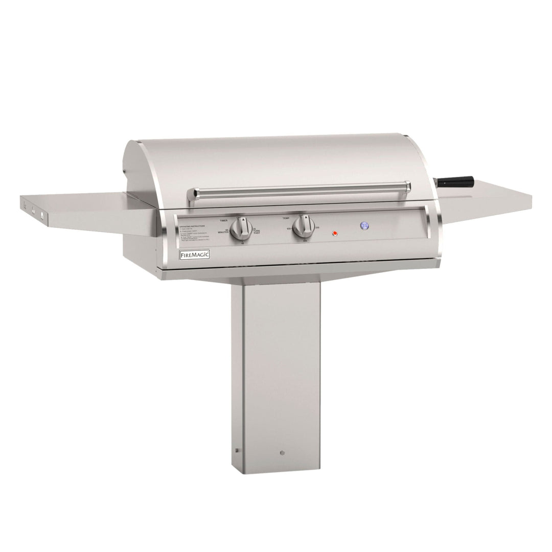 Fire Magic 30 Inch In-Ground Post Mount Accessible Analog Electric Grill Grills EL500S-0Z1E-AG Flame Authority