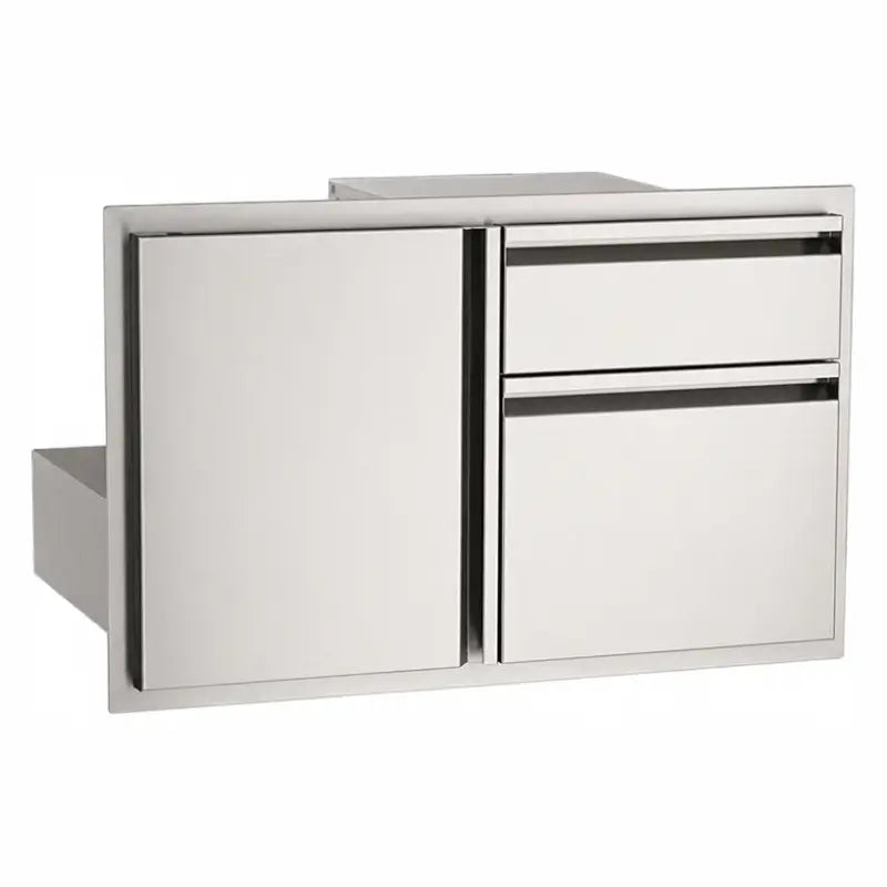 Fire Magic 4-Series Access Door with Double Drawer 44810S BBQ Island Components 44810S Flame Authority