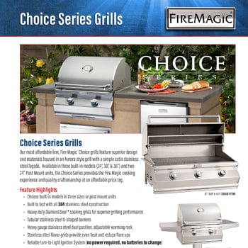 Fire Magic Choice 24" Built-In Gas Grill C430i-RT1 Grills Flame Authority