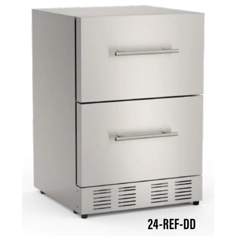 Fire Magic Cold Storage Double Drawer Refrigerator 24-REF-DD Refrigerators 24-REF-DD Flame Authority
