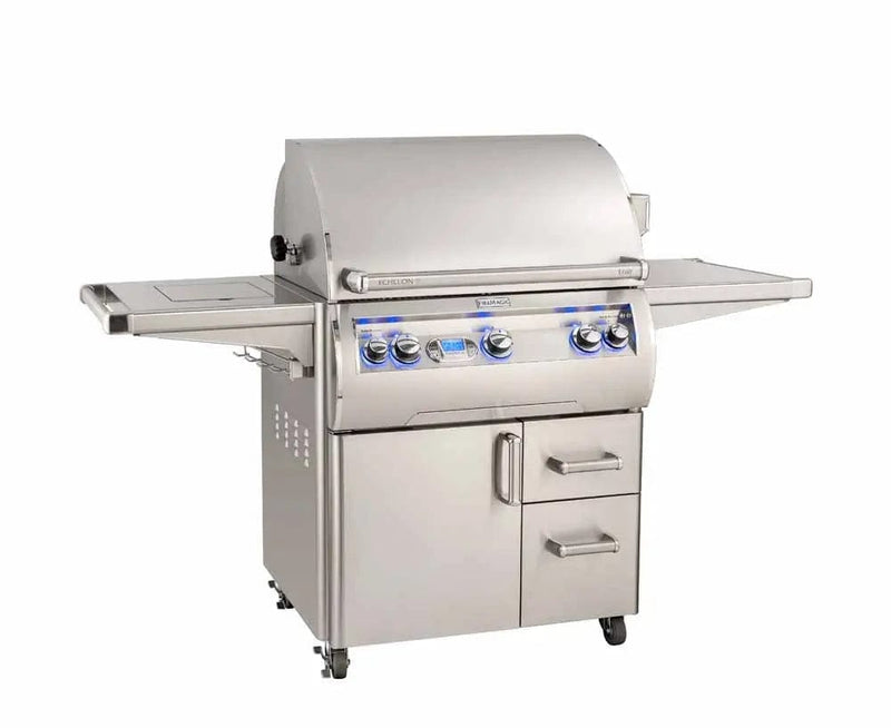 Fire Magic Echelon Diamond 30" Portable Grill with Digital Thermometer & Flush Mounted Single Side Burner E660s Grills Flame Authority