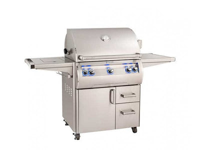 Fire Magic Echelon E660s Portable Grill with Analog Thermometer and Flush Mounted Single Side Burner E660s-9EAN
