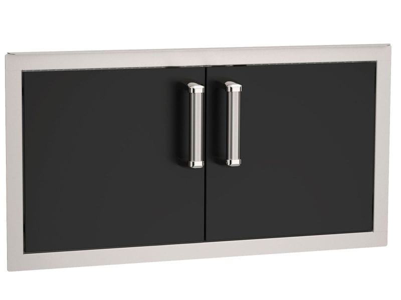 Fire Magic Echelon Flush 30 X 14 Black Double Access Door BBQ Island Components 53934BSC Flame Authority