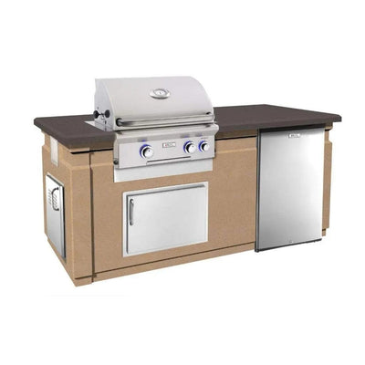 Fire Magic Pre-Fab Grill Island System ID430-CBR-75SM BBQ Islands ID430-CBR-75SM Flame Authority