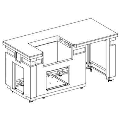 Fire Magic Pre-Fab Grill Island System ID430-CBR-75SM BBQ Islands ID430-CBR-75SM Flame Authority