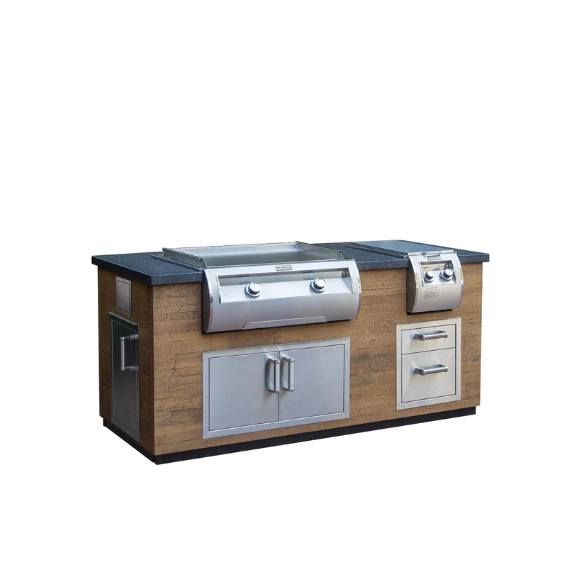 Fire Magic Reclaimed Wood Island System ID660-FOD(SPD)-77BA BBQ Islands Flame Authority