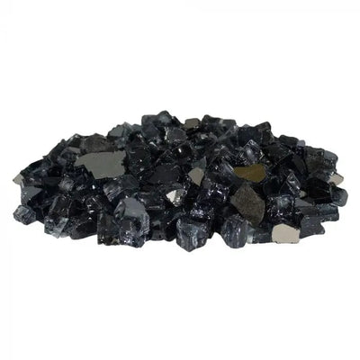 Firegear 10 Pound Black Reflective Glass for Fire Pits GRL-BLACK-10 Fire Pit Accessories GRL-BLACK-10 Flame Authority