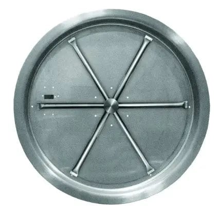 Firegear 19" Stainless Steel Round Pan Gas Fire Pit Insert FPB-19RBSMT-N Fire Pit Inserts FPB-19RBSMT-N Flame Authority