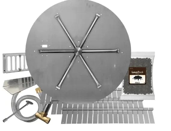 Firegear 29" SS Round Disk Paver Rdy Gas Fire Pit Kit FPB-29D22MTN-PK Fire Pit Inserts FPB-29D22MTN-PK Flame Authority